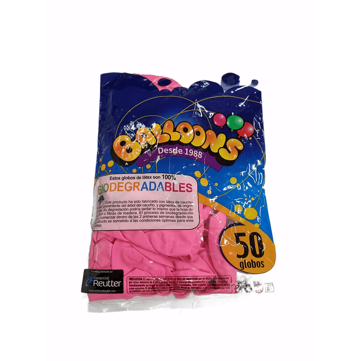 Bolsa Globo Liso  N°9  - Balloons 50 Unidades Colores 11