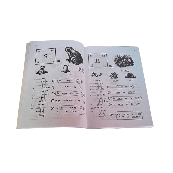 Silabario Hispano Americano Blanco y negro 2