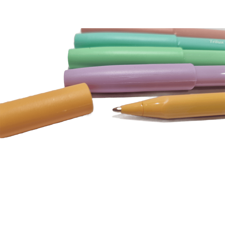 Pack 5 Bolígrafos Faber Castell Trilux colores Pastel 2