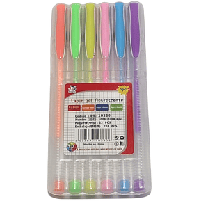 Set 6 Lápices Gel Colores Pasteles - 10330