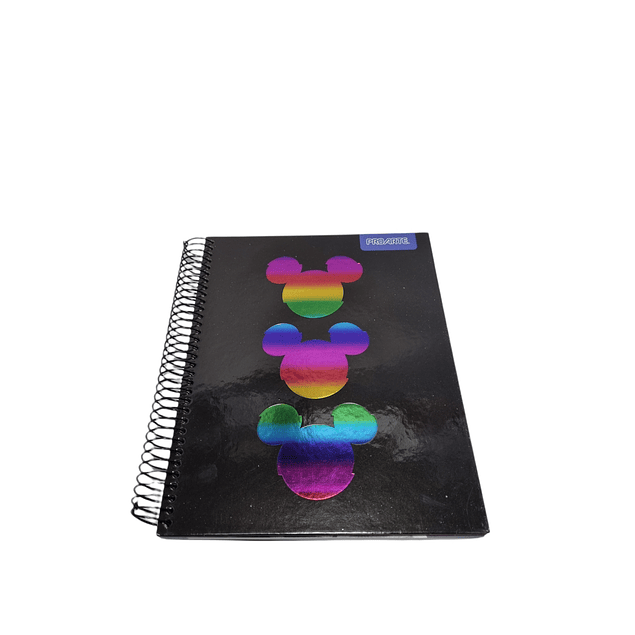 Cuaderno 3 materias Mickey Mouse Proarte 150Hjs 16.8 x 21.5Cms