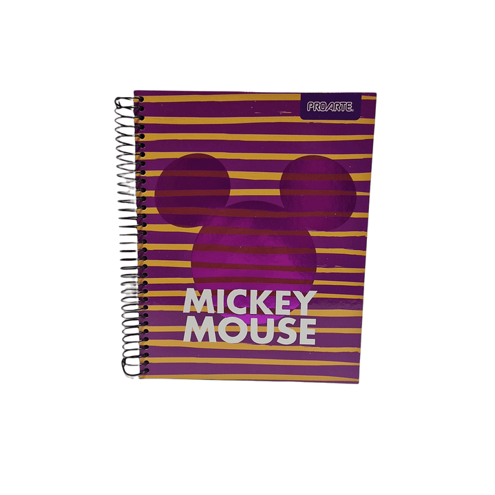 Cuaderno 3 materias Mickey Mouse Proarte 150Hjs 16.8 x 21.5Cms 3