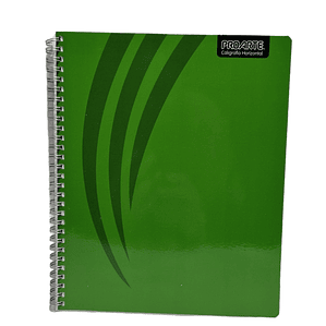Cuaderno universitario Caligrafía Horizontal Proarte Doble espiral