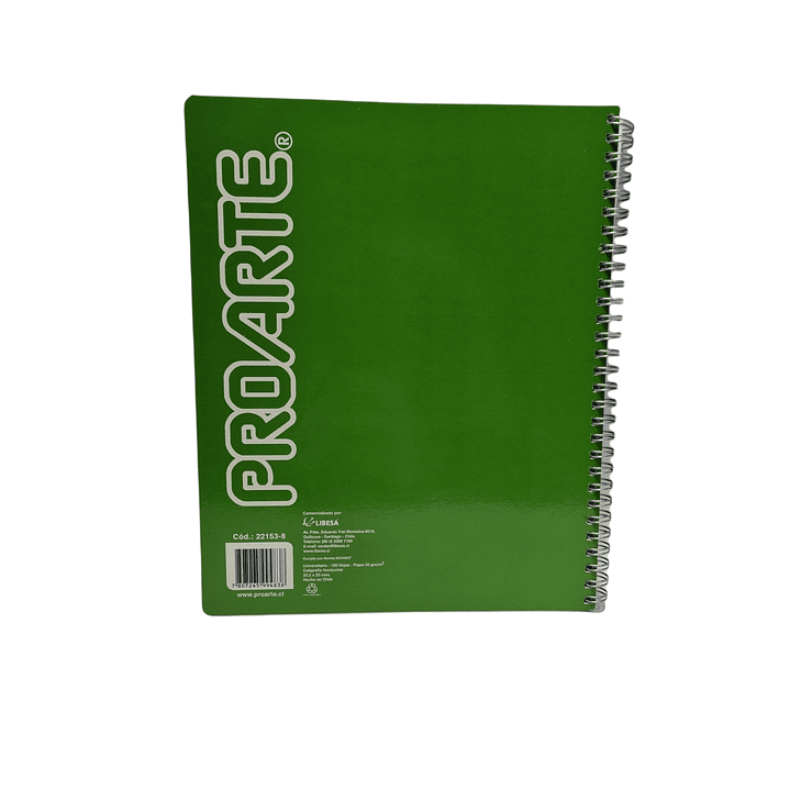 Cuaderno universitario Caligrafía Horizontal Proarte Doble espiral 2
