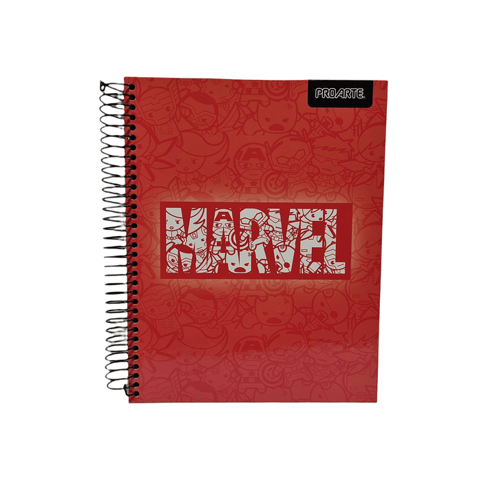 Cuaderno 3 materias MARVEL Proarte 150Hjs 16.8x21.5Cms 1