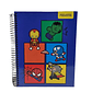 Cuaderno 3 materias MARVEL Proarte 150Hjs 16.8x21.5Cms - Miniatura 3
