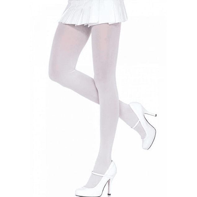 Panty Media Blanca transparente INGESA