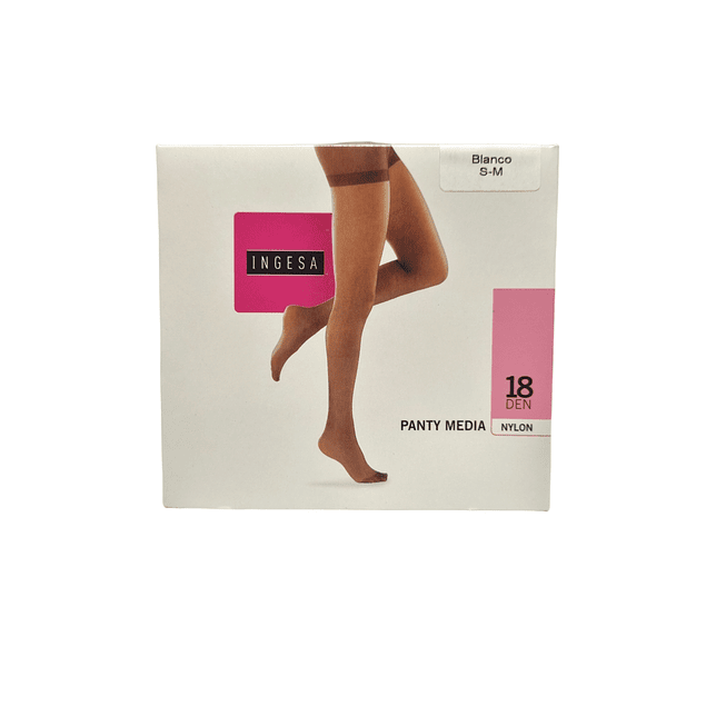 Panty Media Blanca transparente INGESA