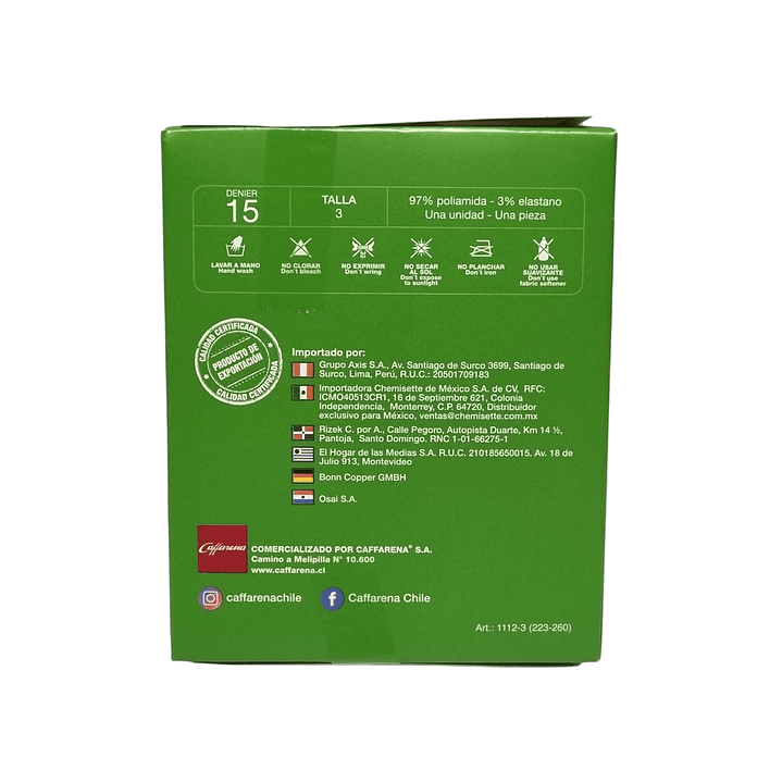 Panty Media Caffarena Colores 5