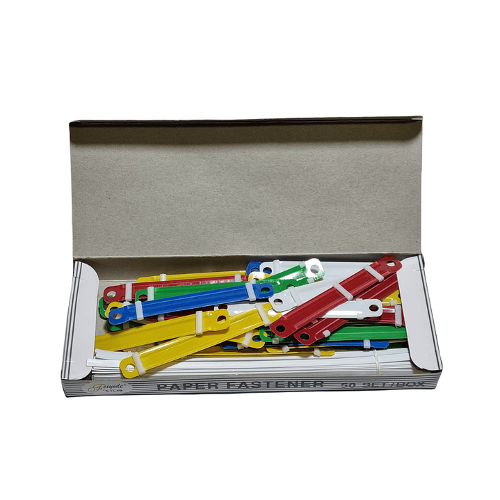 Caja 50 Acoclip Plásticos Colores 8 Cms 2