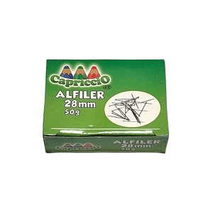 Caja 50g Alfiler Cabeza Metálica Capriccio 28mm