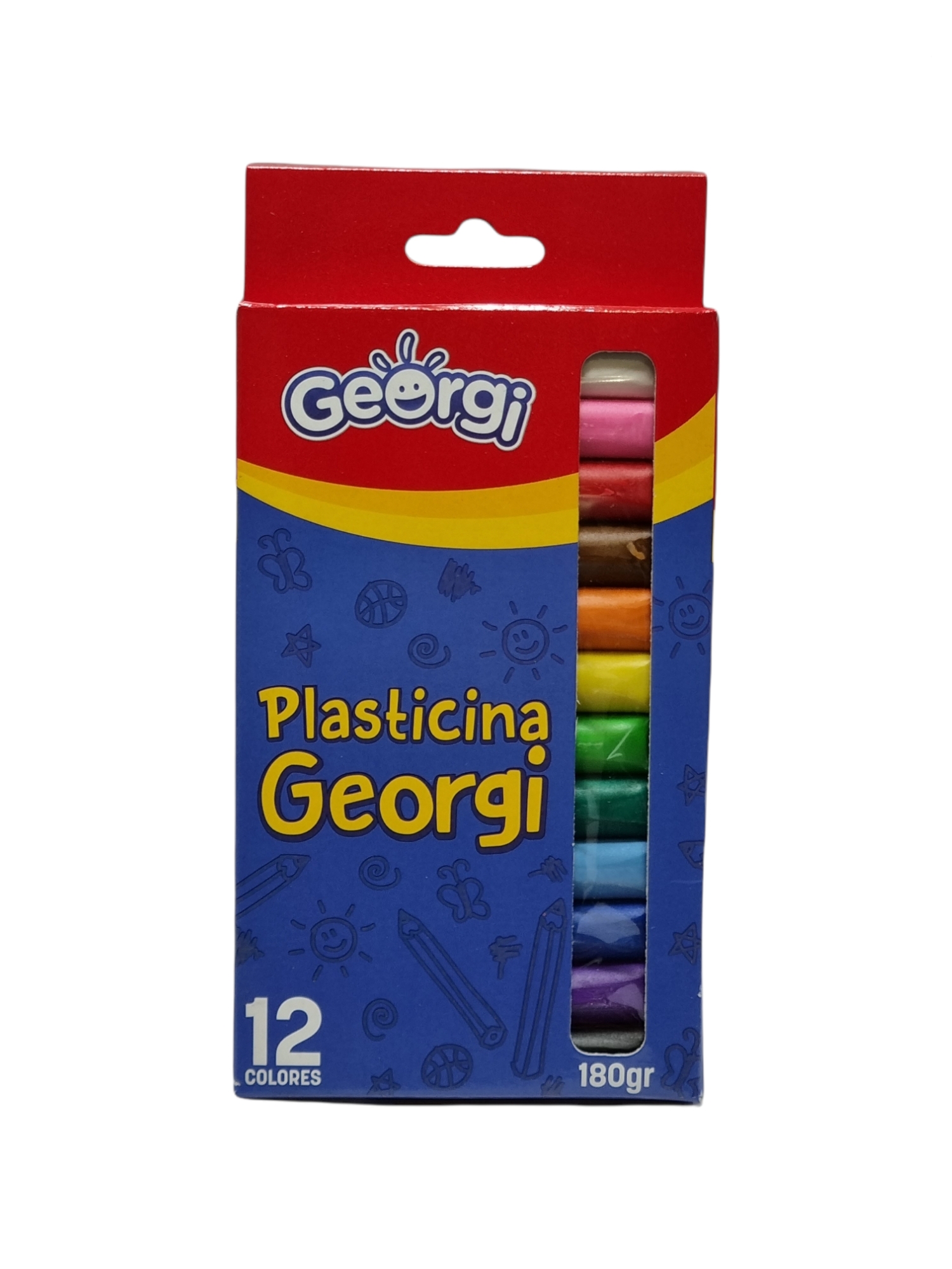 Plasticina 12 colores 180g Georgi