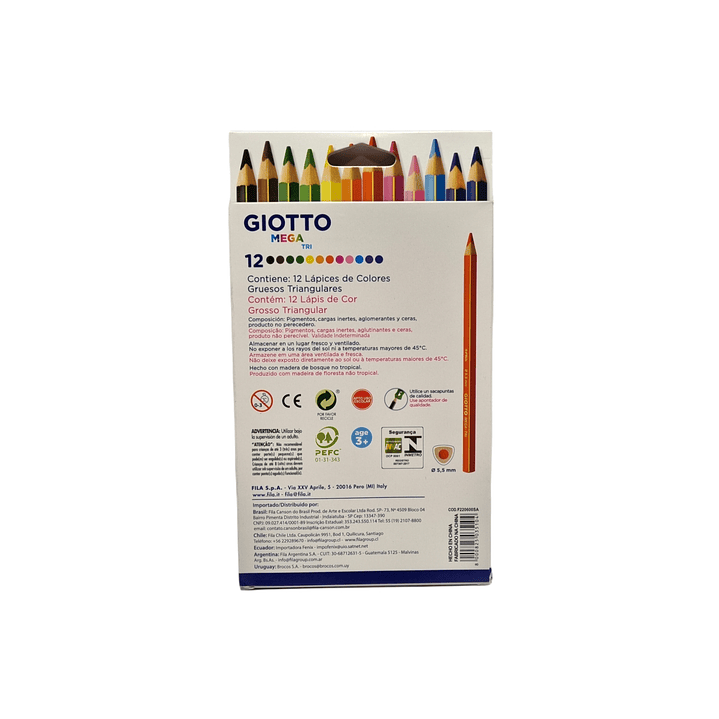 Lápices de Colores Giotto Mega Triangular 2