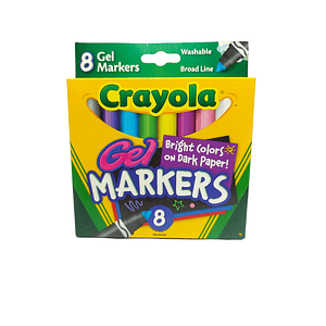 Marcador Brillante Para Papel Oscuro Crayola / Lavable 