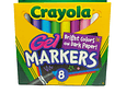 Marcador Brillante Para Papel Oscuro Crayola / Lavable 