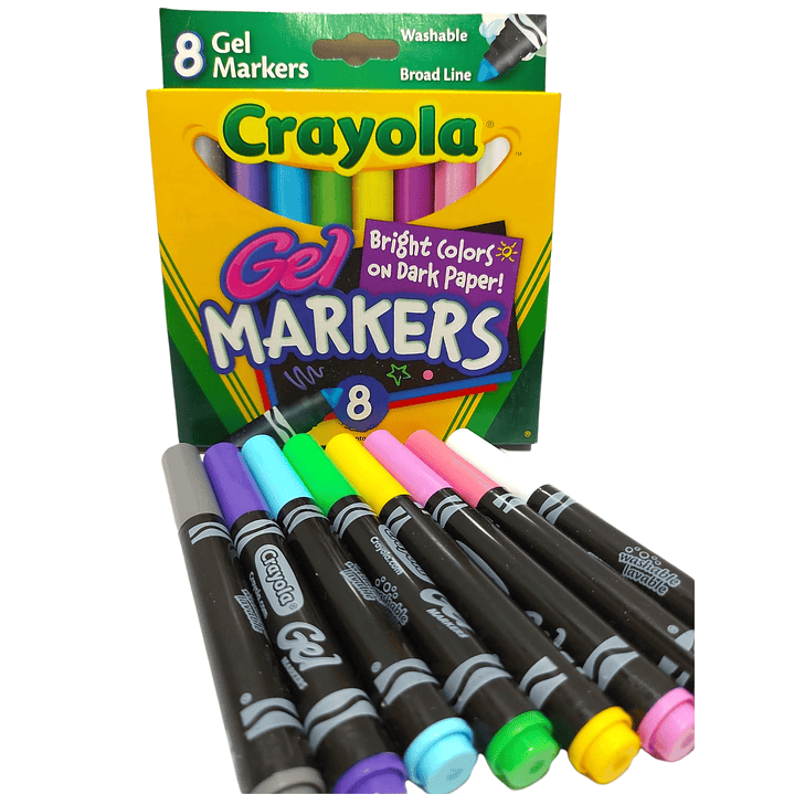 Marcador Brillante Para Papel Oscuro Crayola / Lavable  2
