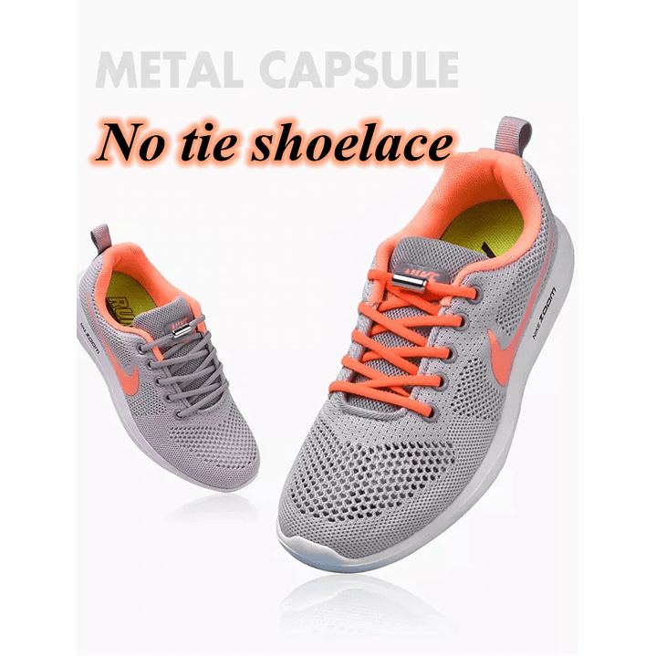 Cordones Elásticos Para Zapatillas Premium Cierre Metálico 4