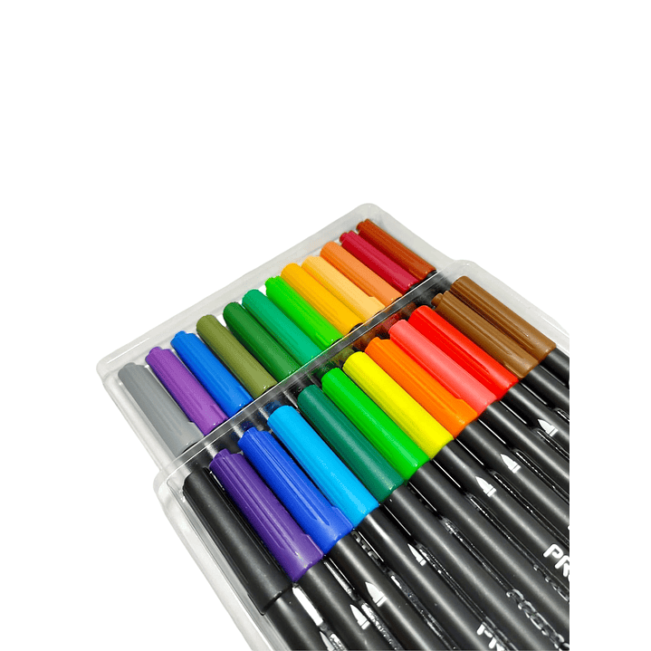 Marcadores Proarte Doble Punta 24 Colores Lettering 2
