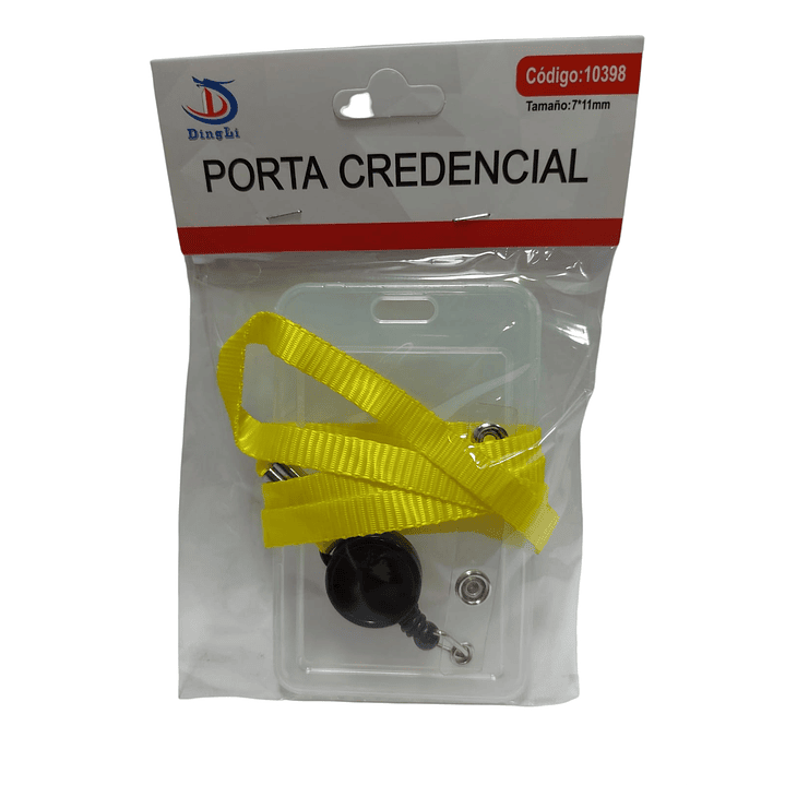 Porta Credencial Retráctil Plástico Colores - DingLi 4