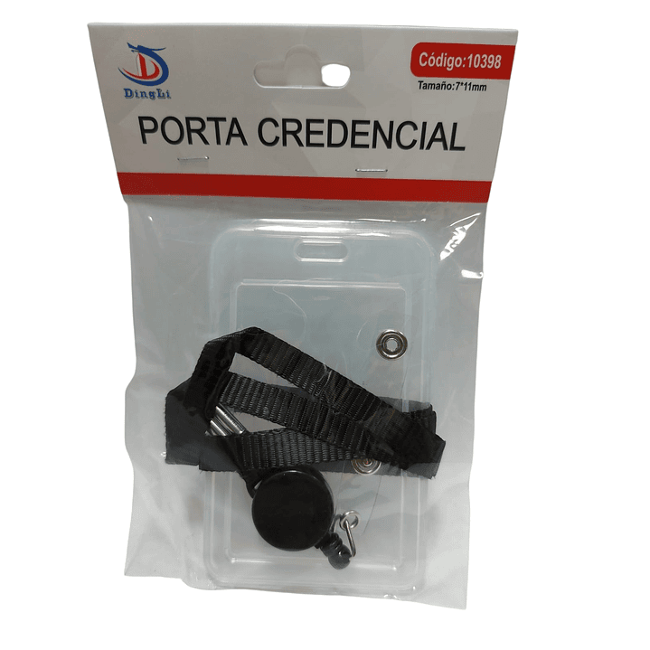 Porta Credencial Retráctil Plástico Colores - DingLi 5