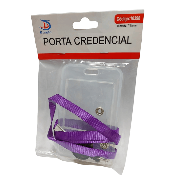 Porta Credencial Retráctil Plástico Colores - DingLi 6