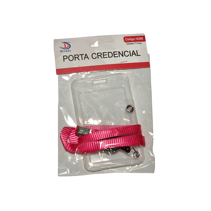 Porta Credencial Retráctil Plástico Colores - DingLi 10