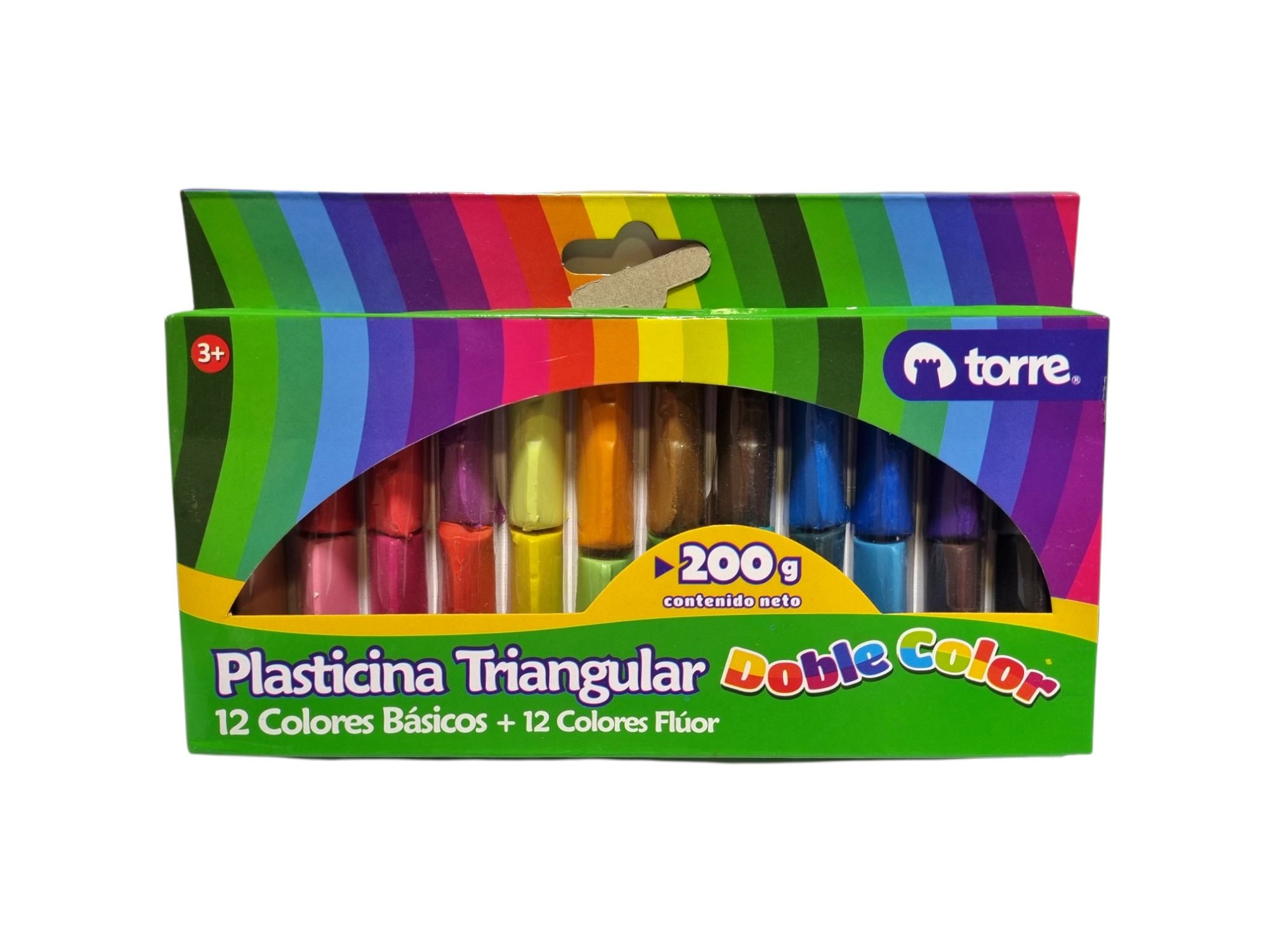 Plasticina Torre Triangular 24 Colores