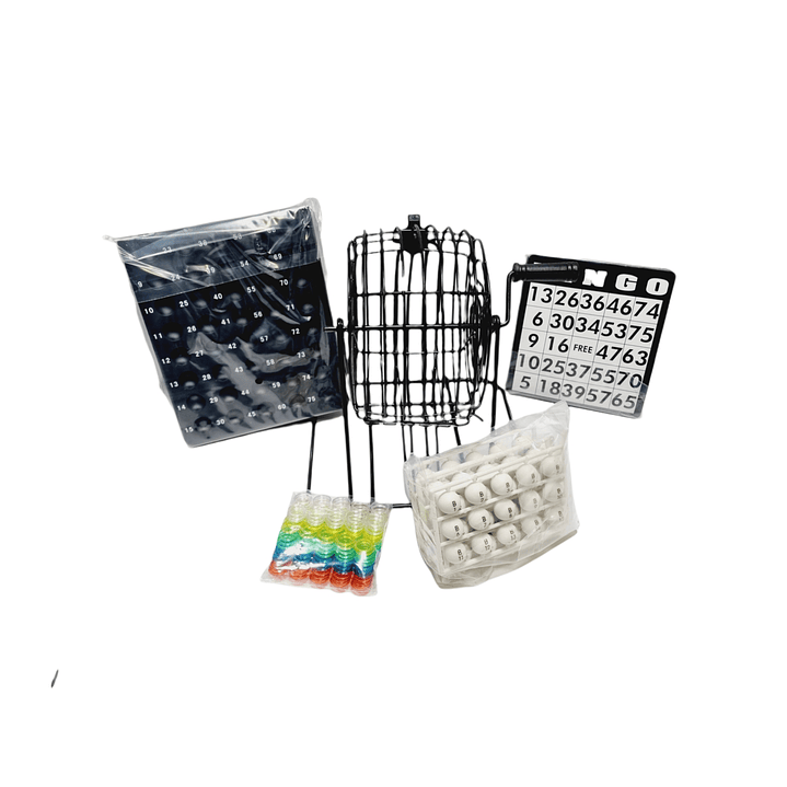 Set Bingo Tómbola Automática Metálica 1