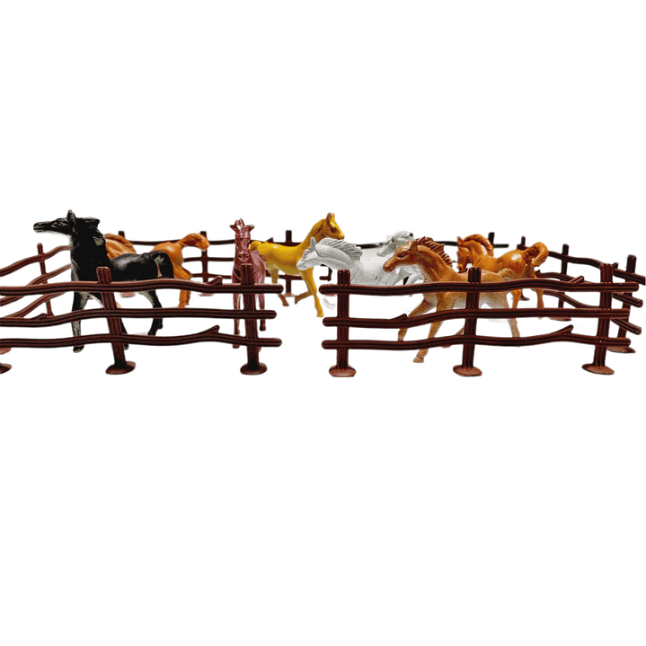 Set 8 Caballos de Juguete - Incluye Valla 2