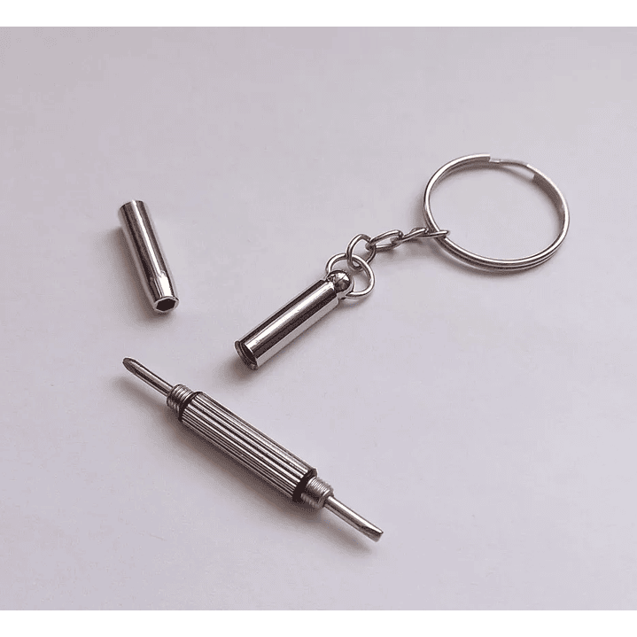 Mini Llavero Destornillador Para Gafas-lentes 3 En 1 1