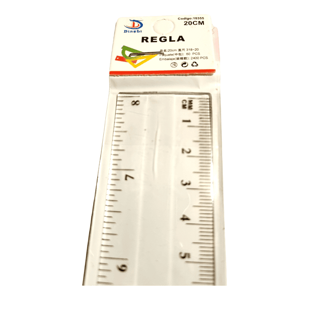 Regla Plastica Economica 20 cm