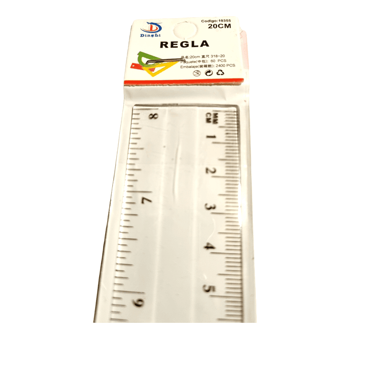Regla Plastica Economica 20 cm 2