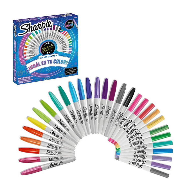 Marcadores Sharpie Game ¿Cuál es tu color? 3