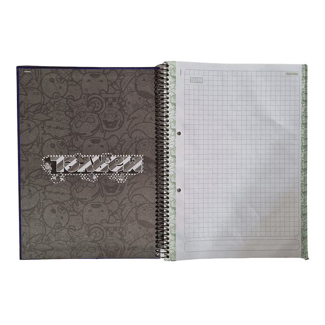 Cuaderno 3 materias MARVEL Proarte 150Hjs 20.5x28Cms