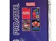 Cuaderno 3 materias MARVEL Proarte 150Hjs 20.5x28Cms