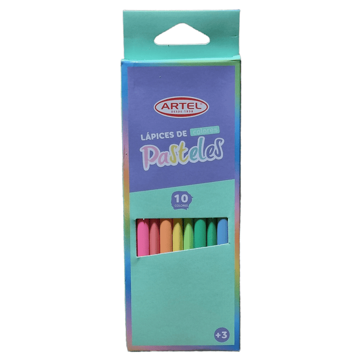 Lapices de Colores Pasteles Artel 10 unidades 1