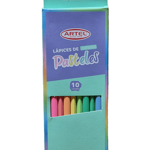 Lapices de Colores Pasteles Artel 10 unidades