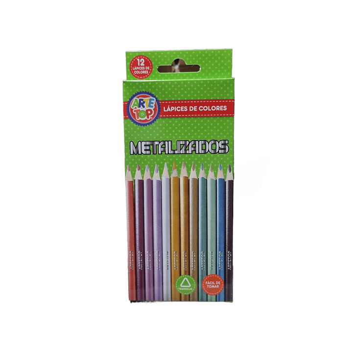 Lapices de Colores Metalizados ArteTop 12 Colores 1