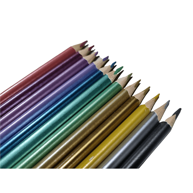 Lapices de Colores Metalizados ArteTop 12 Colores
