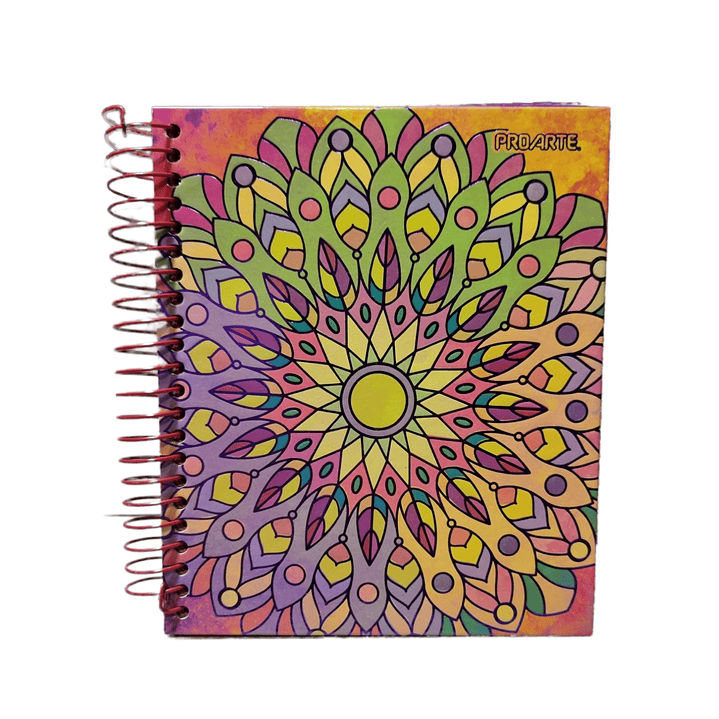 Mini cuaderno - Octava 3 materias  Proarte 120Hjs Mandalas 12X14.8Cms. 3