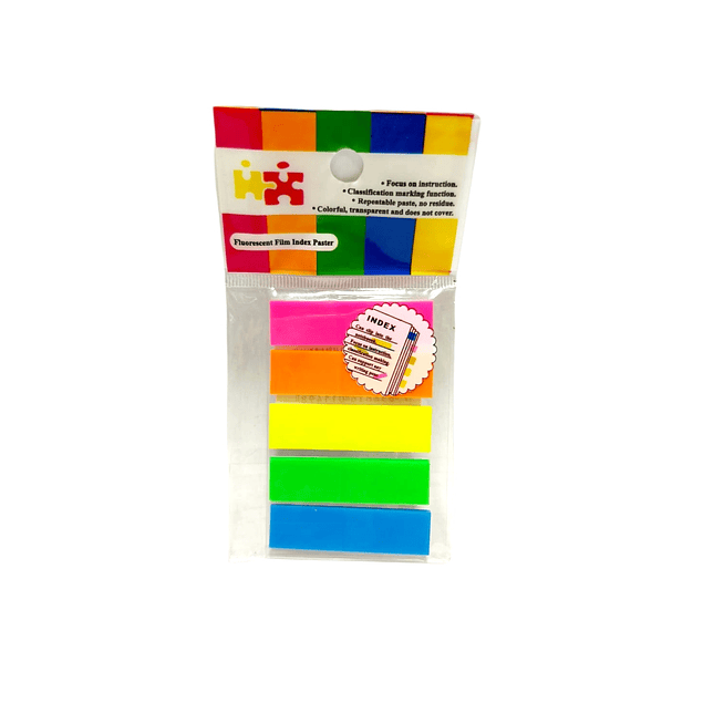 Banderitas Adhesivas de colores Translucidos 125 unidades
