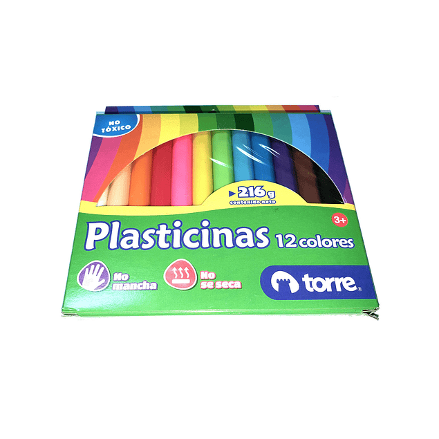 Plasticina - Plastilina Torre 12 Colores