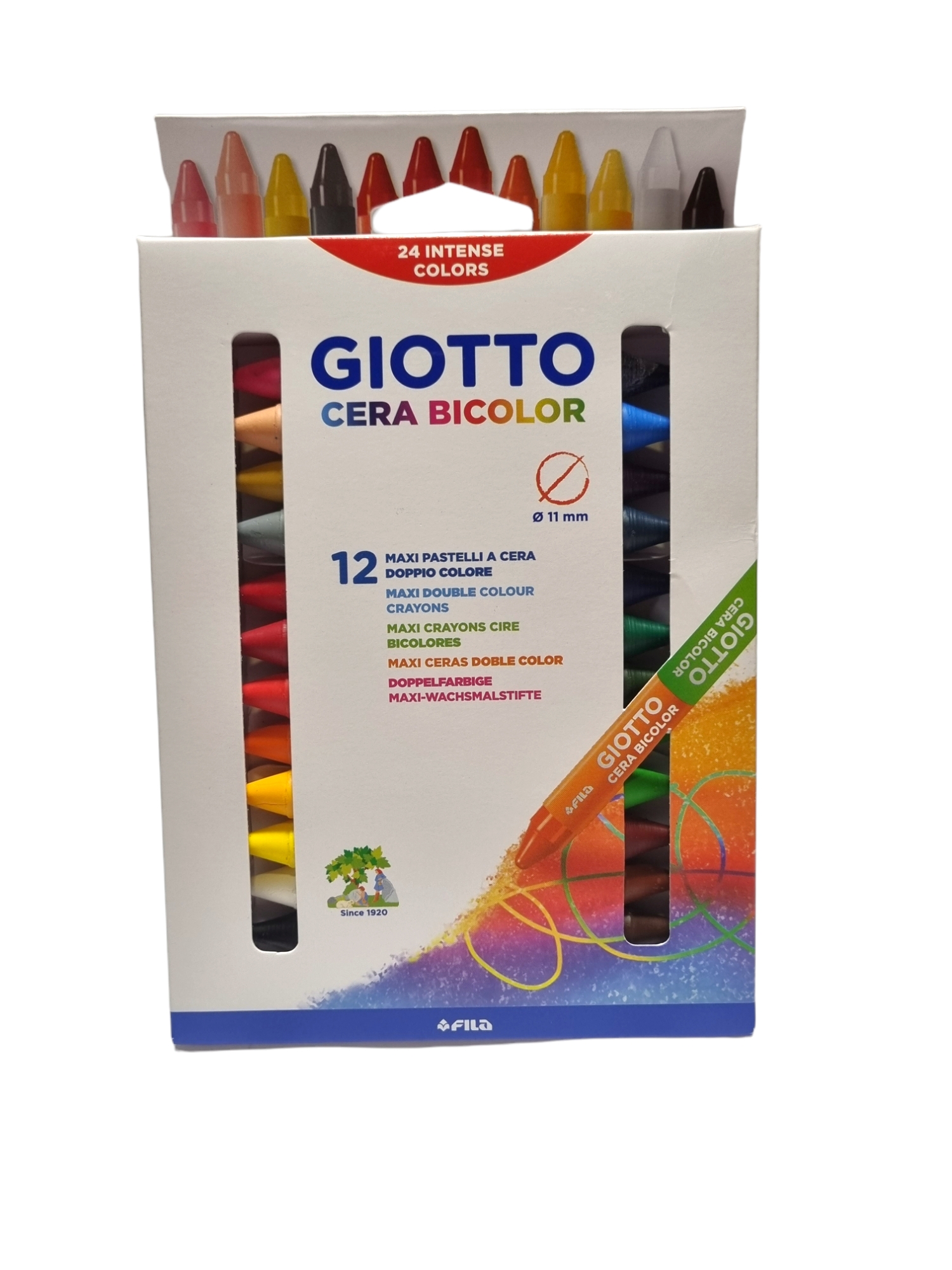 Lapices de Cera Giotto Bicolor