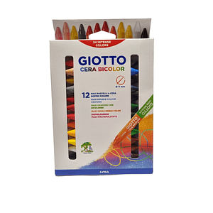 Lapices de Cera Giotto Bicolor