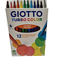 Lapices Scripto-Marcador Fino Giotto Turbo Color 12 colores - Miniatura 1
