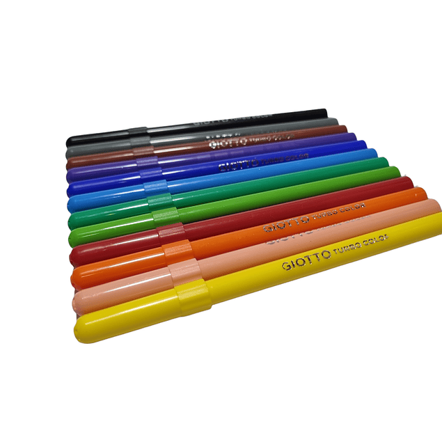 Lapices Scripto-Marcador Fino Giotto Turbo Color 12 colores