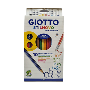 Lapices Giotto Stilnovo Borrable 10 Colores