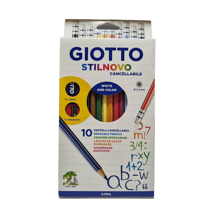 Lapices Giotto Stilnovo Borrable 10 Colores 1