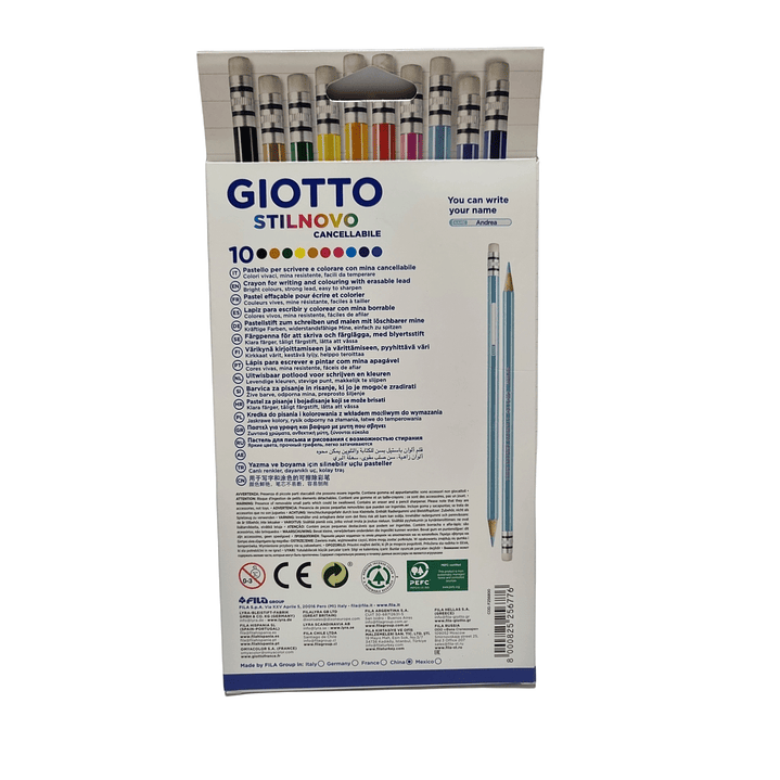 Lapices Giotto Stilnovo Borrable 10 Colores 2