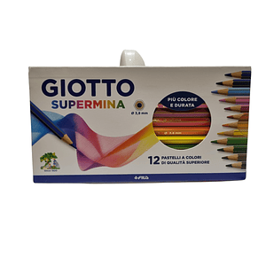 Lapices de Madera Giotto Supermina 12 colores